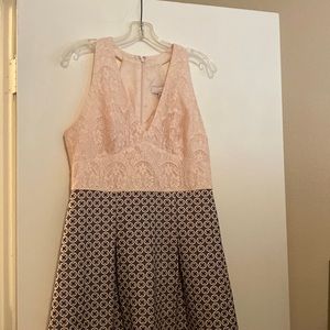 Adrianna Papell Pink Lace Dress